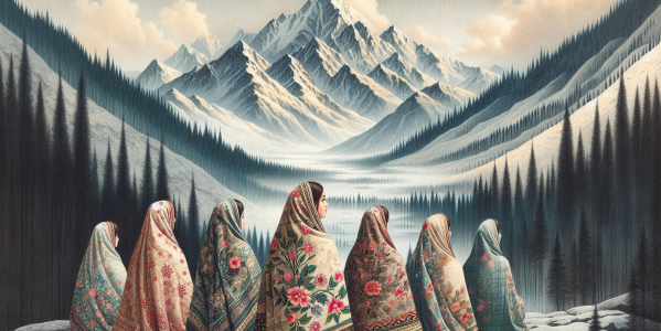 Embrace Elegance with Our Kashmiri Aari Hand Embroidered Pashmina Scarves